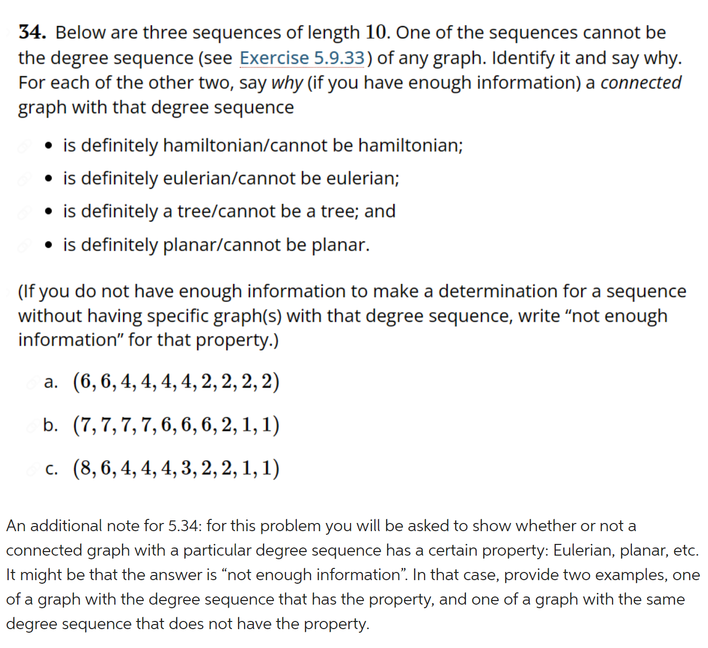 Solved 34. Below are three sequences of length 10 . One of | Chegg.com