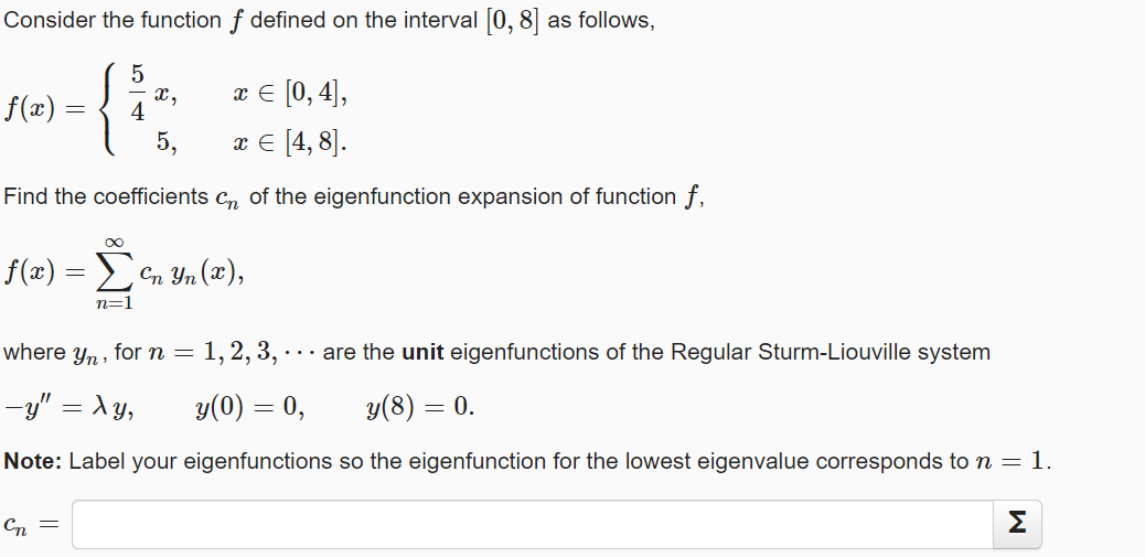 Solved Consider the function f defined on the interval [0, | Chegg.com