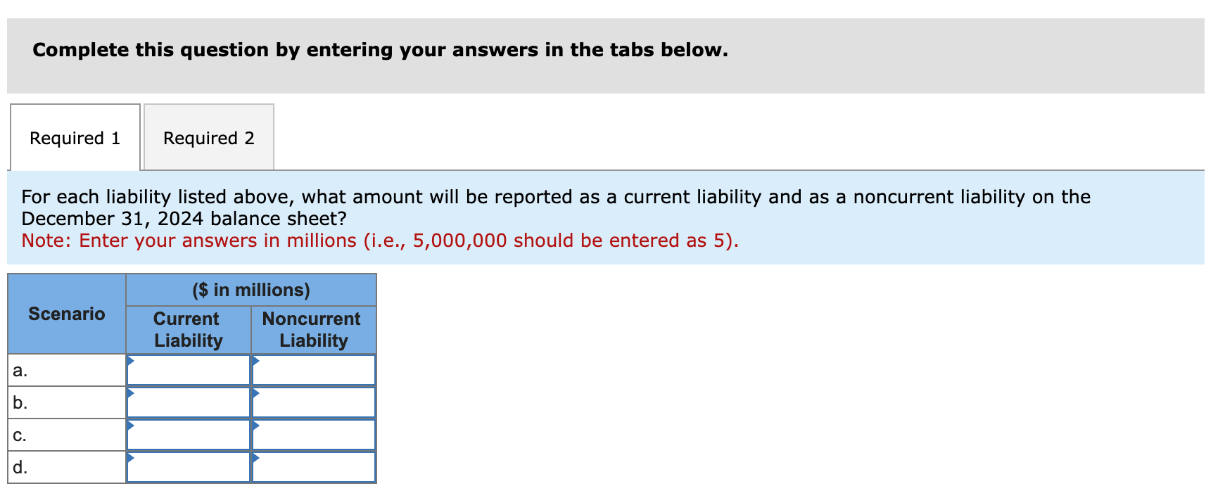 Solved The balance sheet at December 31, 2024, for Nevada