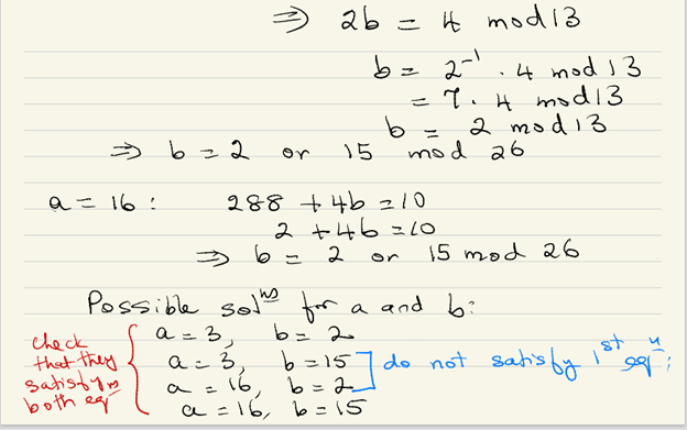 Solved . A message was encrypted using a 2x2 Hill cipher. We | Chegg.com