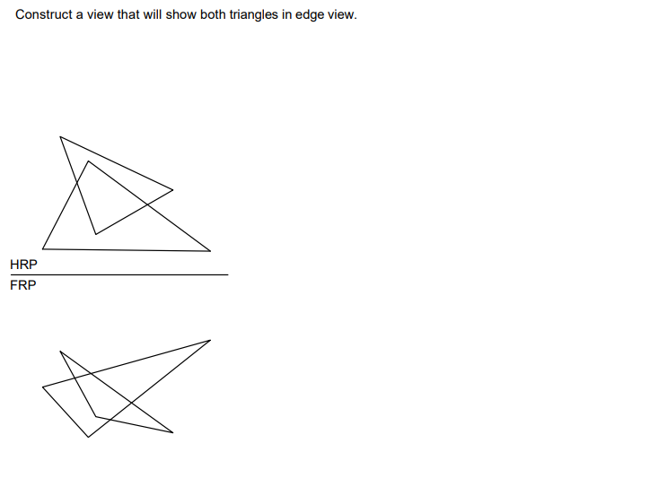 Solved Construct a view that will show both triangles in | Chegg.com