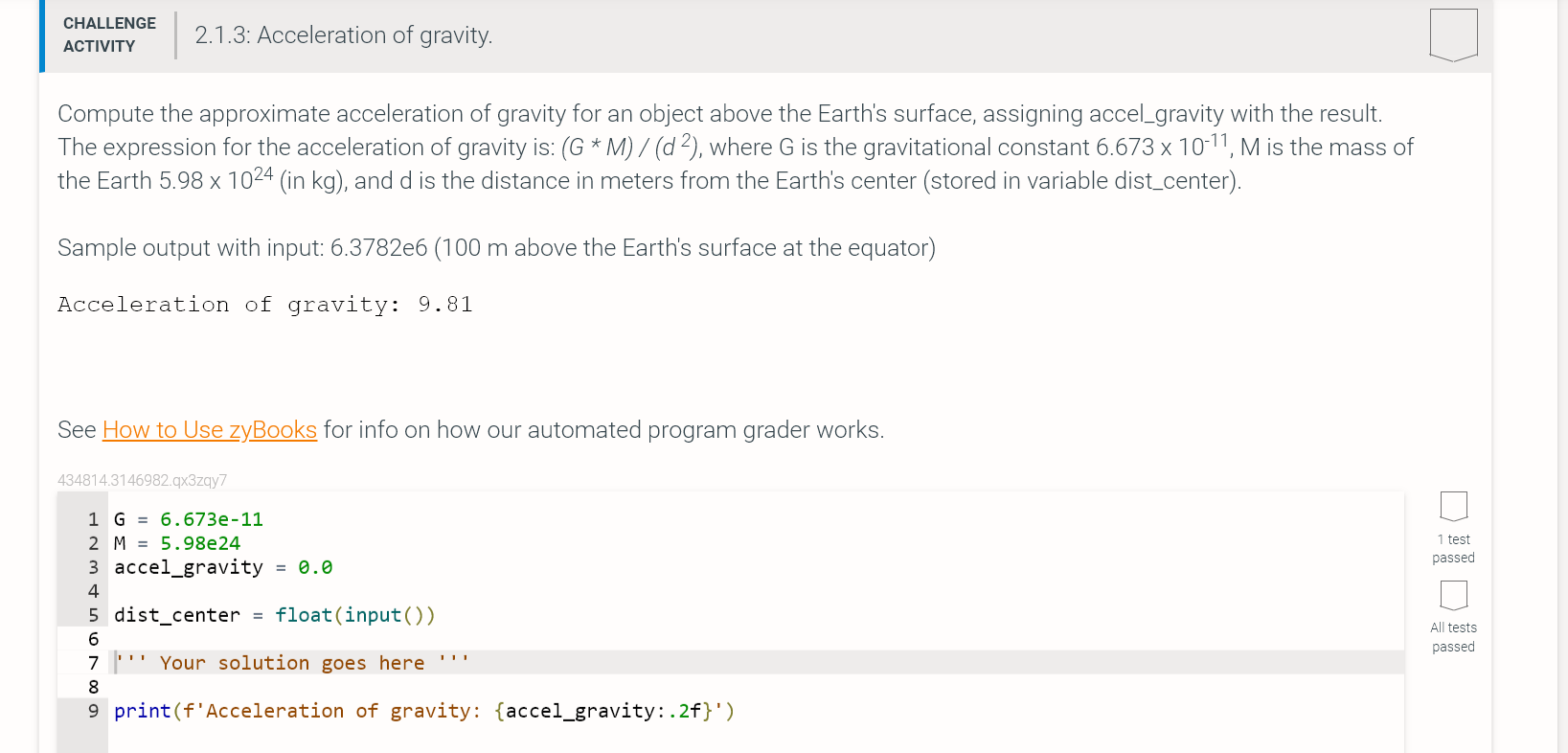 Solved Compute The Approximate Acceleration Of Gravity For Chegg Com   PhpJIAseA