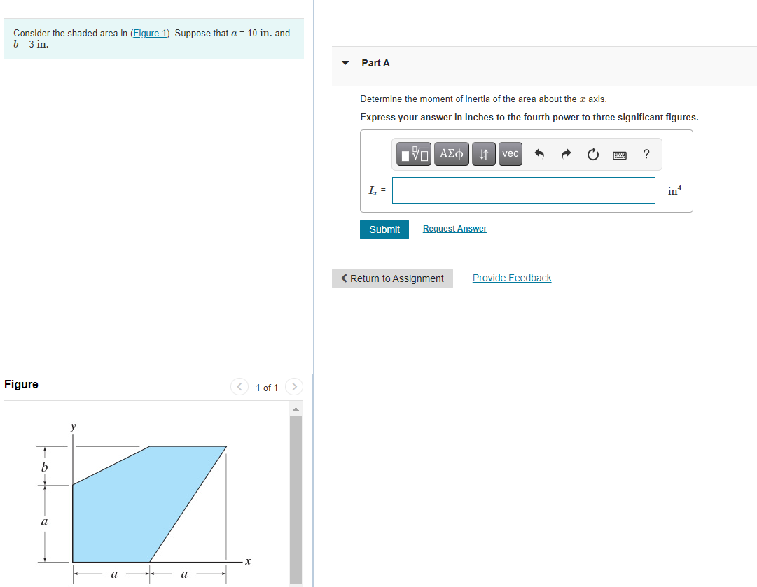 Solved Consider the shaded area in (Figure 1). Suppose that | Chegg.com