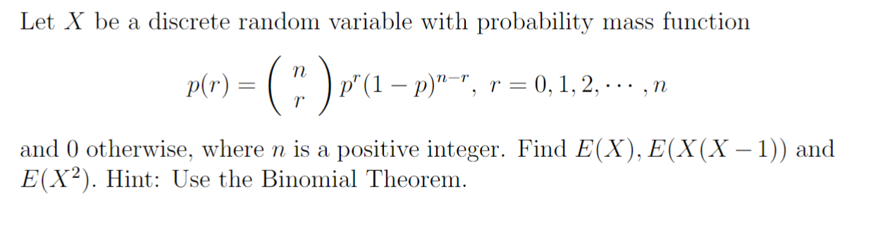 Solved Let X be a discrete random variable with probability | Chegg.com