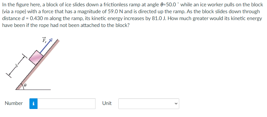Solved In the figure here, a block of ice slides down a | Chegg.com