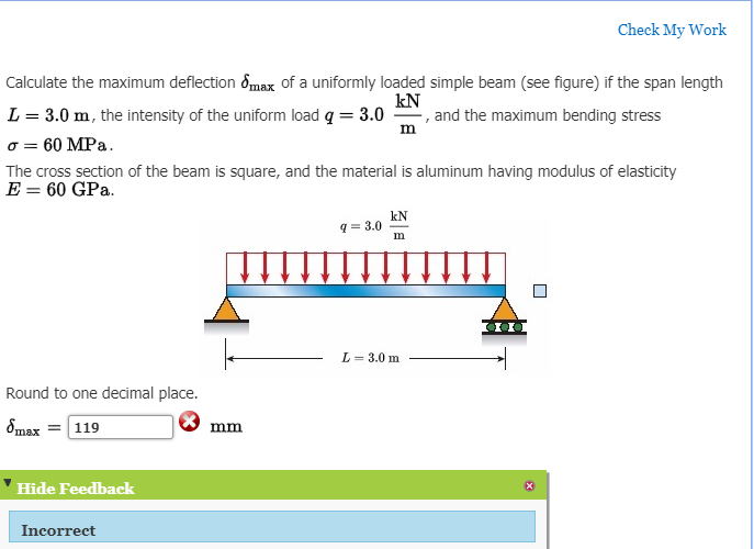 How To Calculate Deflection Of Beam Solved Calculate vrogue.co