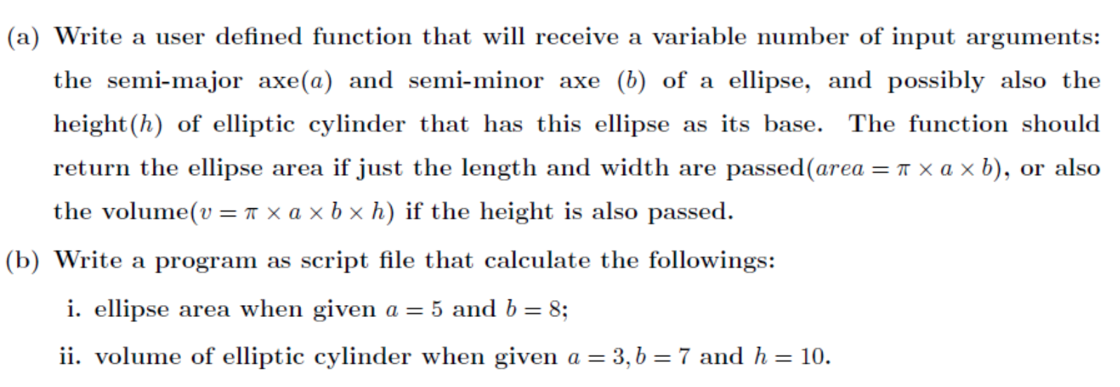 Solved (a) Write a user defined function that will receive a | Chegg.com