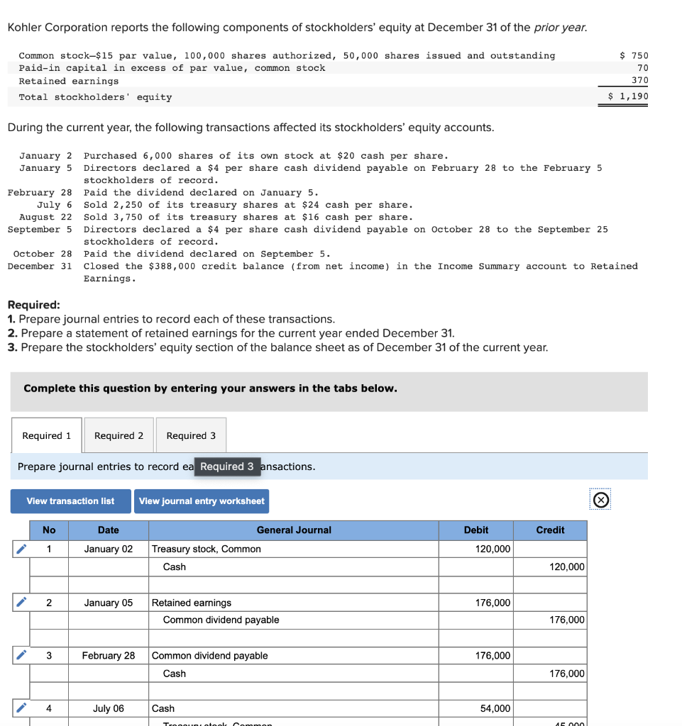 solved-kohler-corporation-reports-the-following-components-chegg