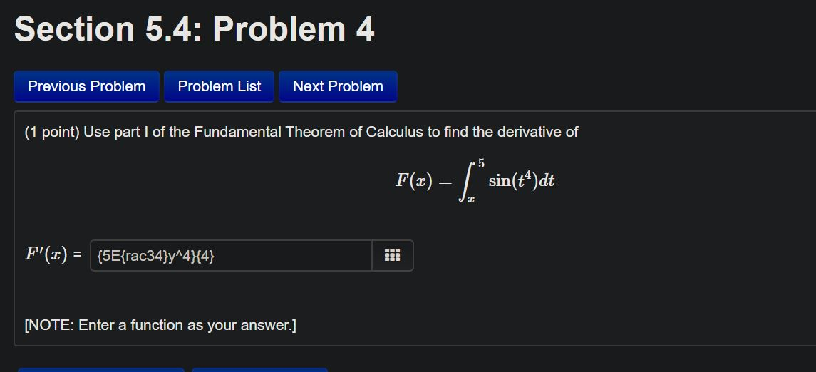 Solved Section 5.4: Problem 4 Previous Problem Problem List | Chegg.com