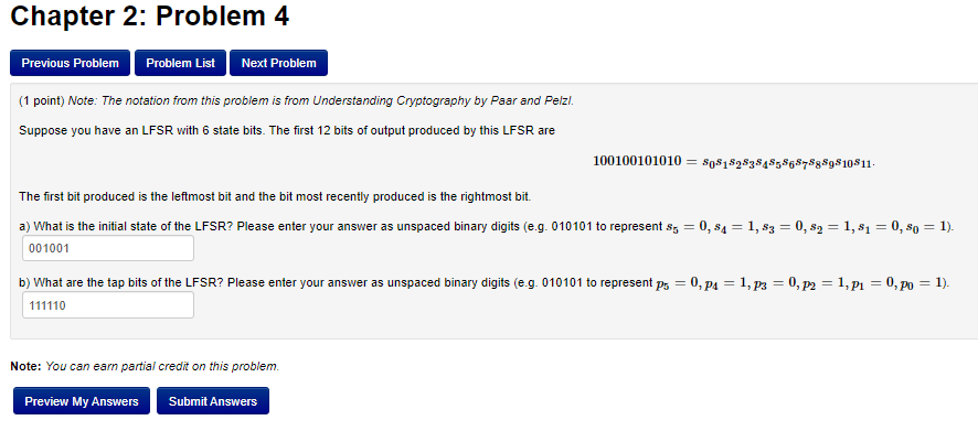 Solved (1 point) Note: The notation from this problem is | Chegg.com