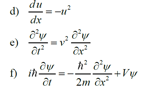 Solved For each of the following differential equations, | Chegg.com