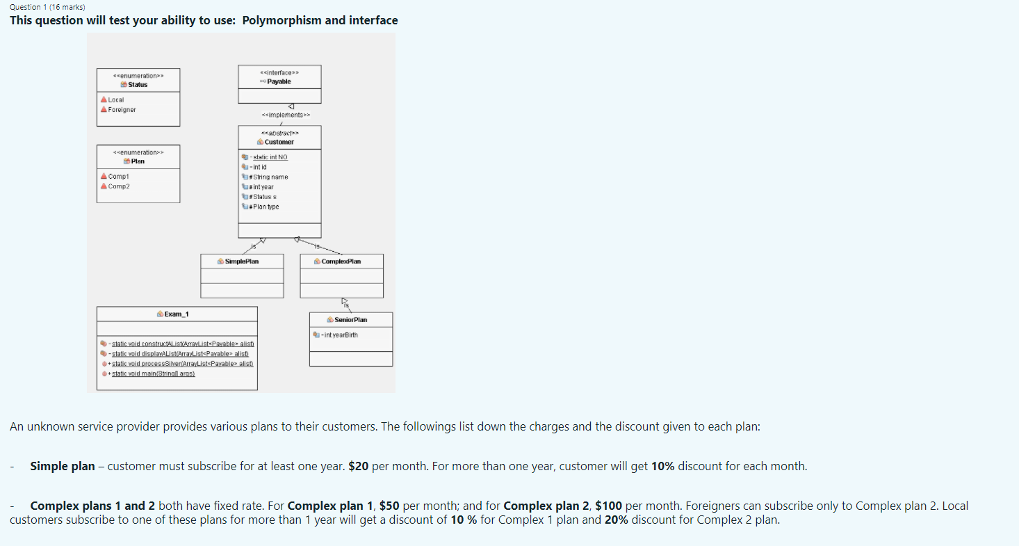 Solved Fundamental Object Oriented Design Java programming | Chegg.com