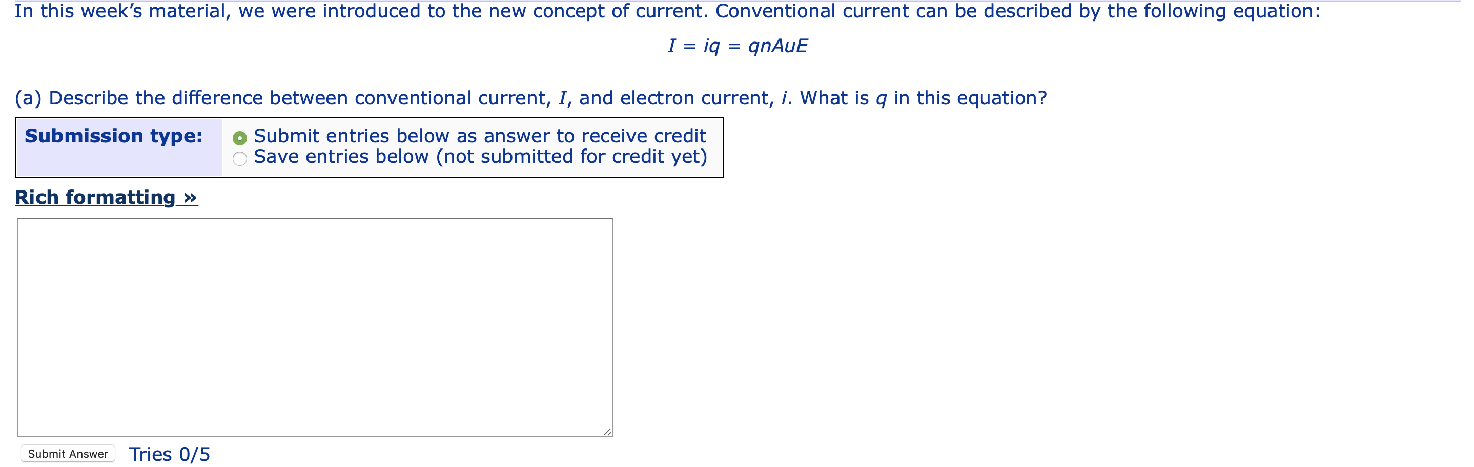 Solved In this week's material, we were introduced to the