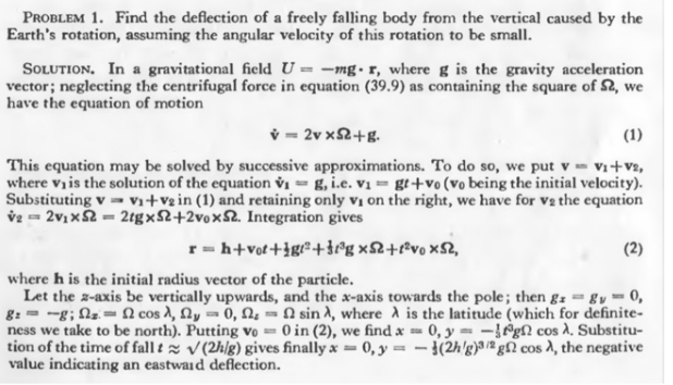 Solved Problem 1. Find the deflection of a freely falling | Chegg.com