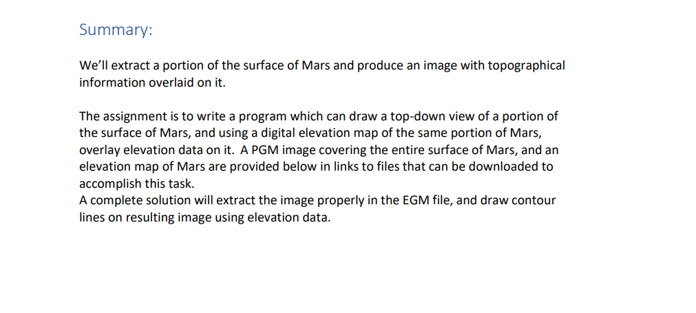 Summary: We'll extract a portion of the surface of | Chegg.com