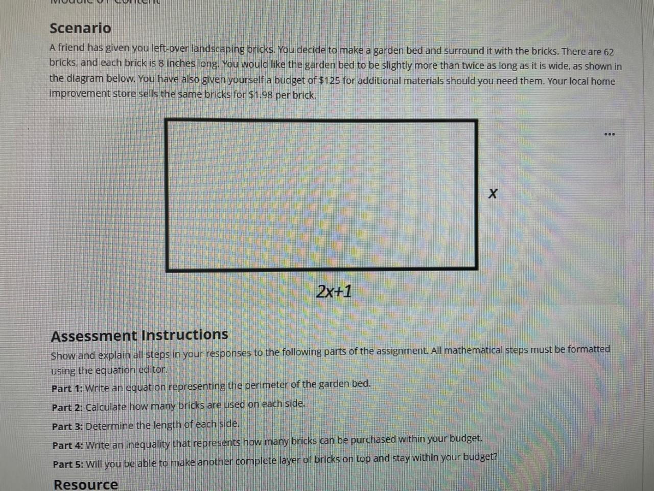 Solved Scenario A friend has given you leftover landscaping