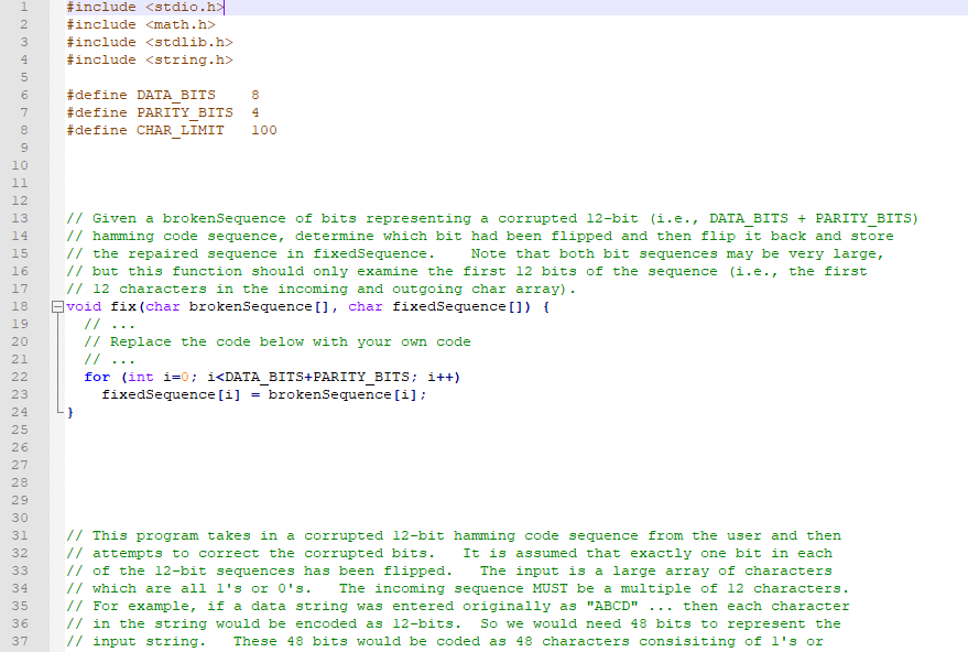 (4) Fixing Now we will find those corrupted bits and | Chegg.com