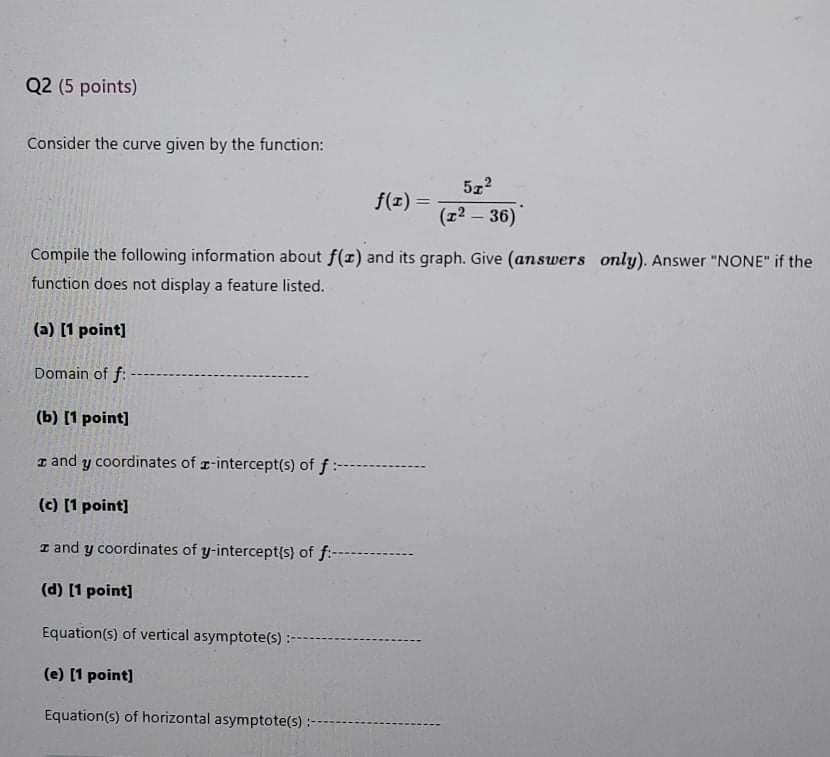 Solved Q1 (16 points) Consider the curve given by the | Chegg.com