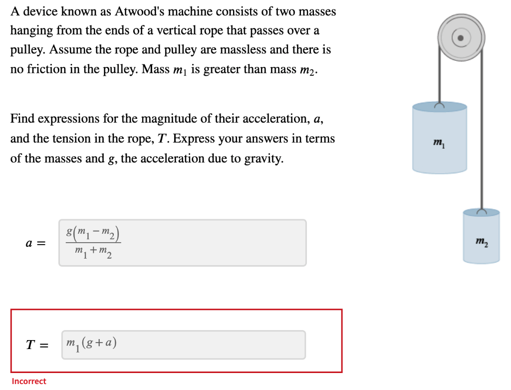 [Solved]: A Device Known As Atwood's Machine Consists