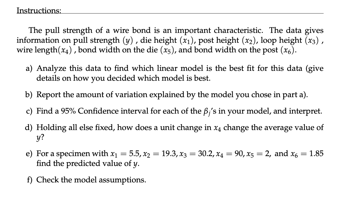 Solved Using this EXCEL DATASET. Use Python (Jupiter | Chegg.com