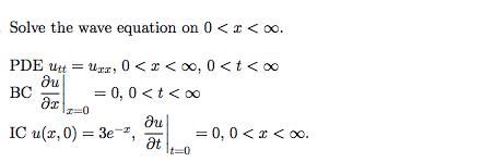 Solved Use Fourier Transforms to solve the wave equation on | Chegg.com