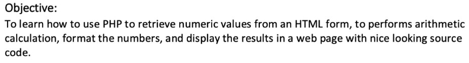Solved Objective: To learn how to use PHP to retrieve | Chegg.com