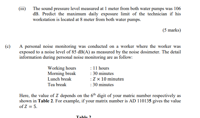 その他  2 Solved (b) A high speed water pump produced noise with a | Chegg.com