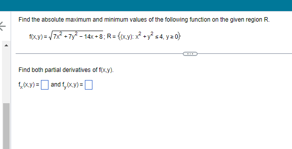 Solved Find The Absolute Maximum And Minimum Values Of The