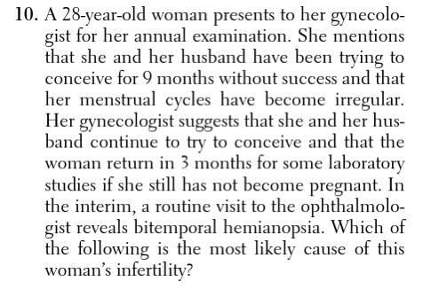 Solved 10. A 28-year-old woman presents to her gynecolo- | Chegg.com