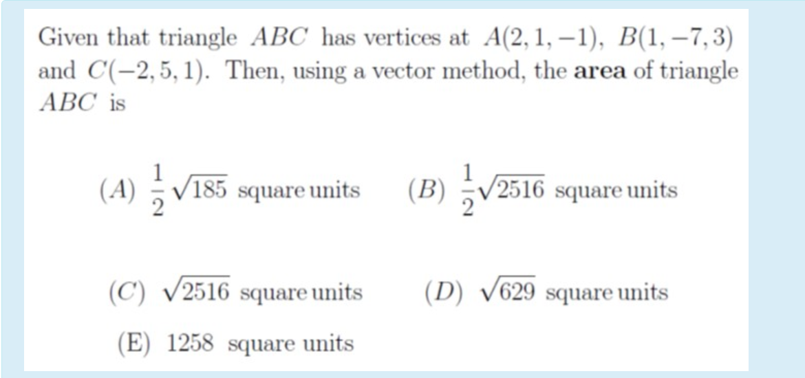 Solved Given That Triangle Abc Has Vertices At A2 1 1 1103