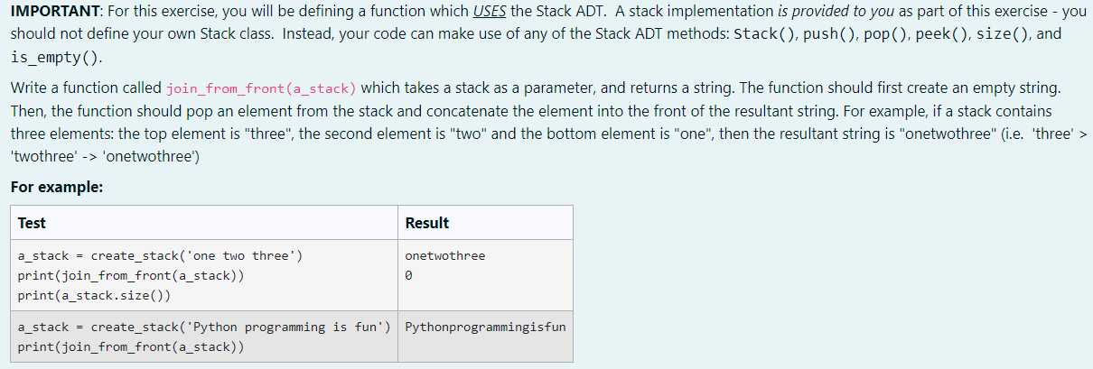 Solved IMPORTANT: For this exercise, you will be defining a | Chegg.com