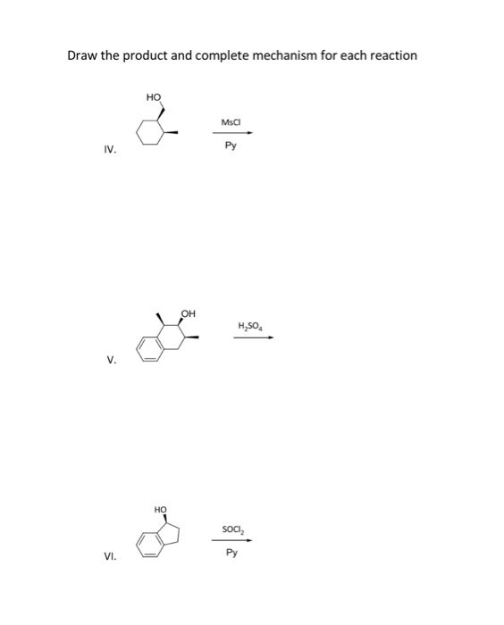 Solved Draw The Product And Complete Mechanism For Each | Chegg.com