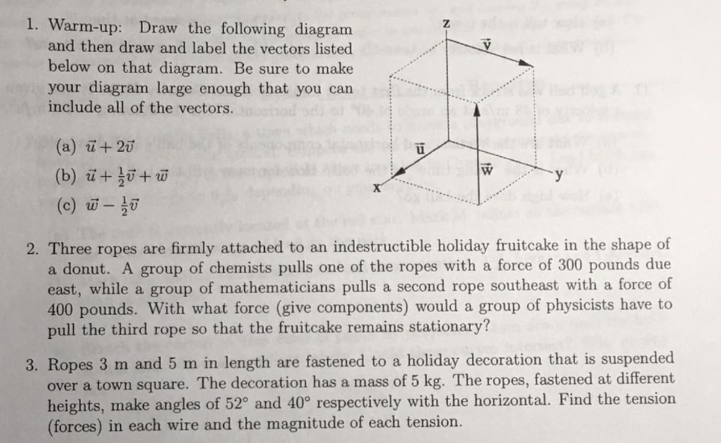Solved 1. Warm-up: Draw the following diagram and then draw | Chegg.com