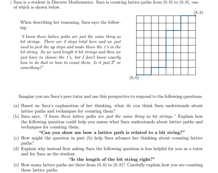 Sara is a student in Discrete Mathematics. Sara is | Chegg.com