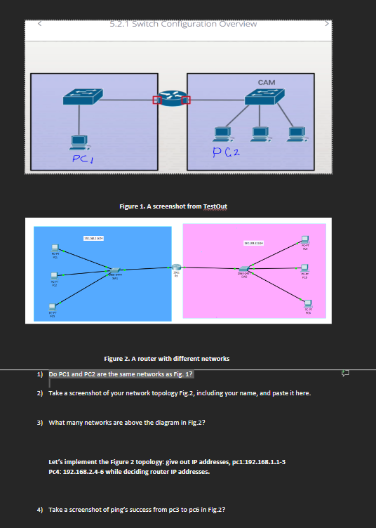5.2.1 Switch Configuration Overview Figure 1. A | Chegg.com