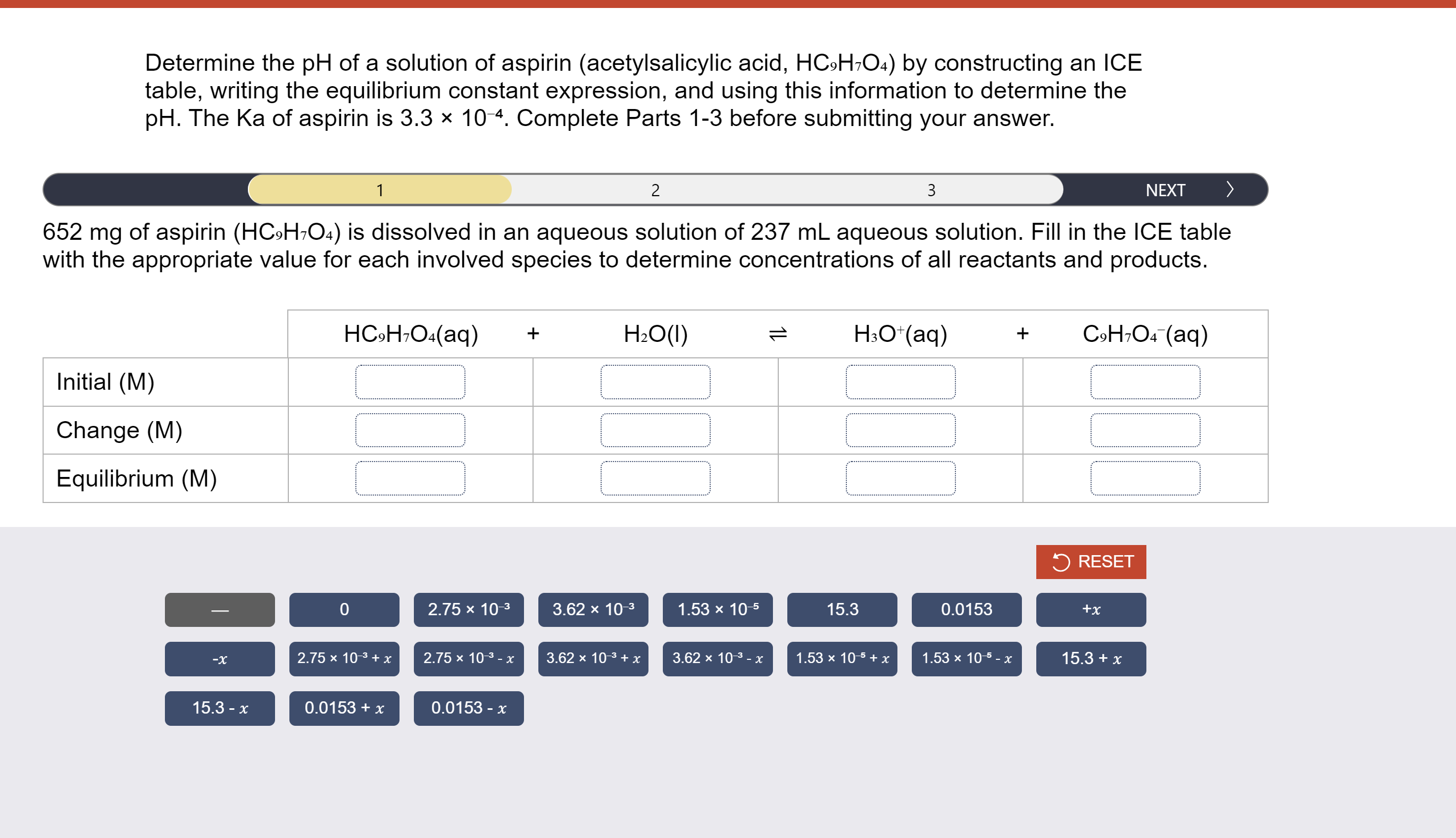 Solved Determine the pH of a solution of aspirin