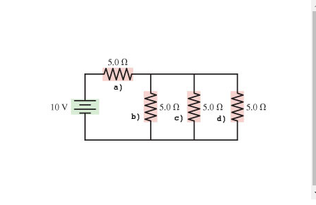 Solved A. Find the current through resistor a) in the | Chegg.com