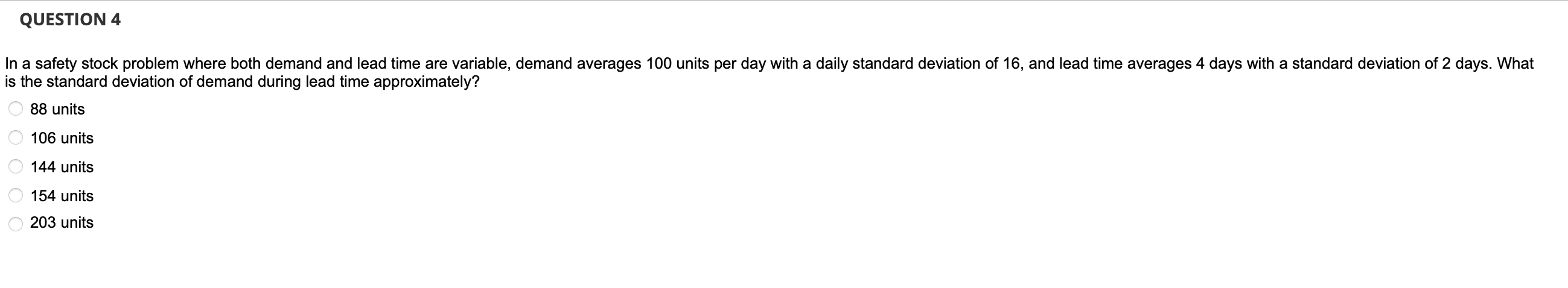 Solved s the standard deviation of demand during lead time | Chegg.com
