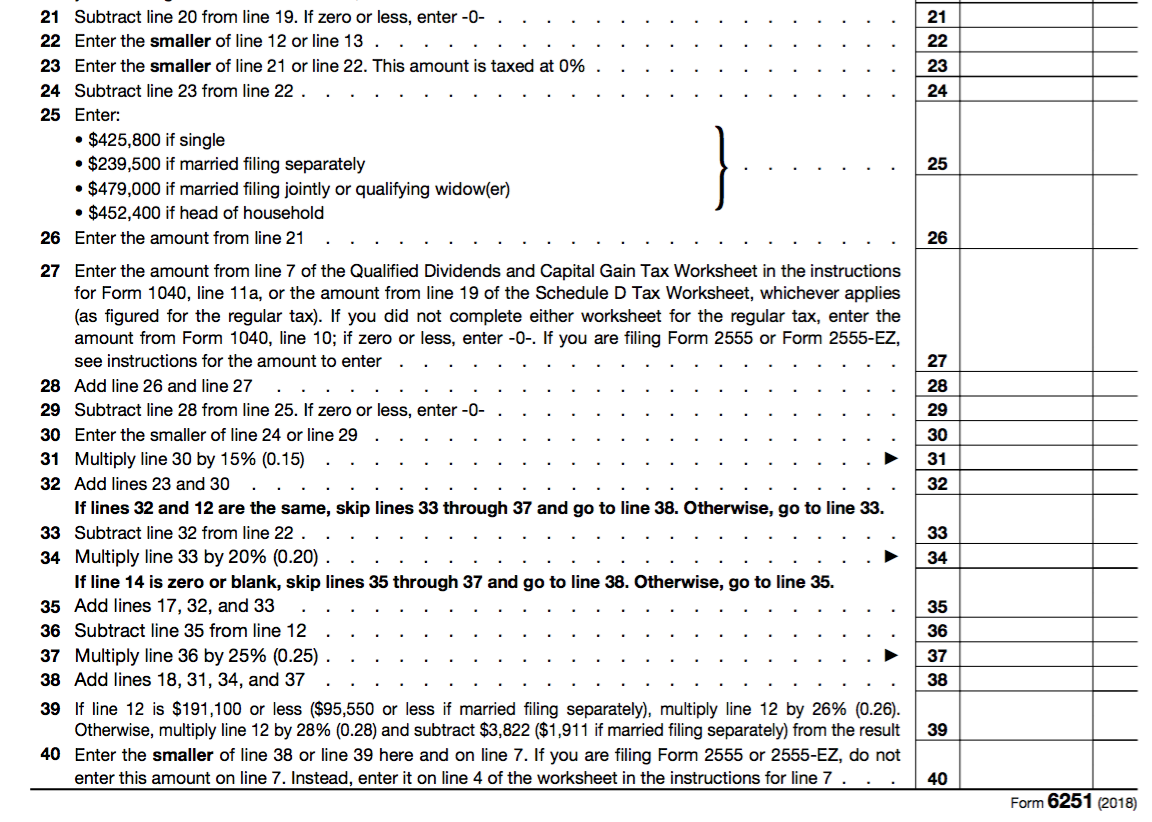 Ace346 Homework 6 Form 6251 Randy And Susan Meisner Chegg Com