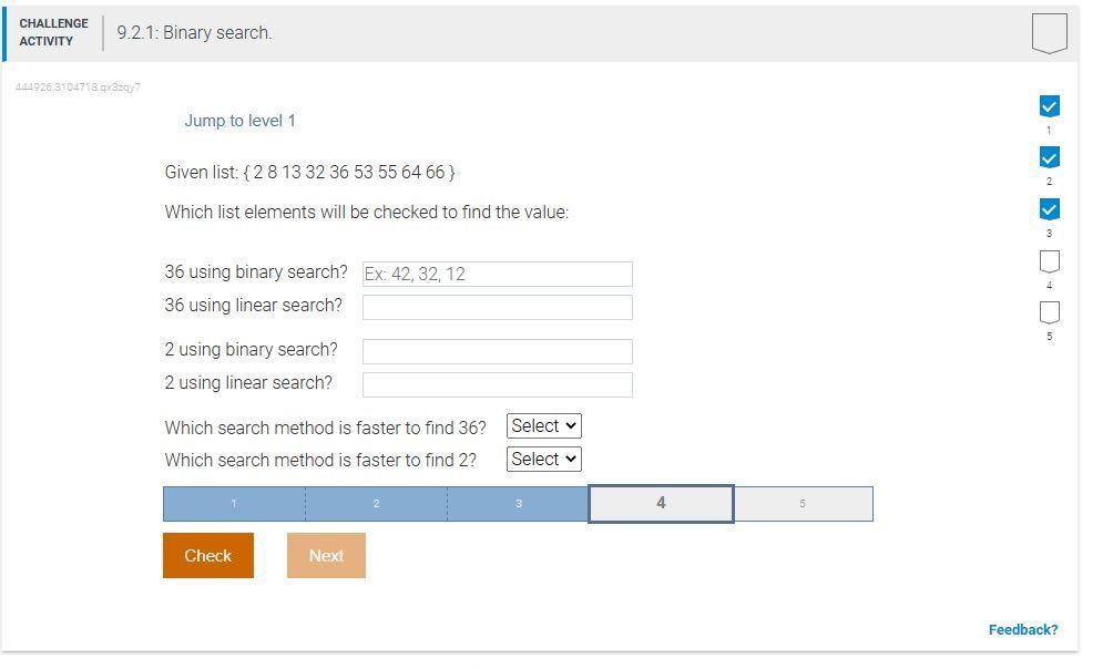 Solved JAVA please! Given list: { 2 8 13 32 36 53 55 64 | Chegg.com