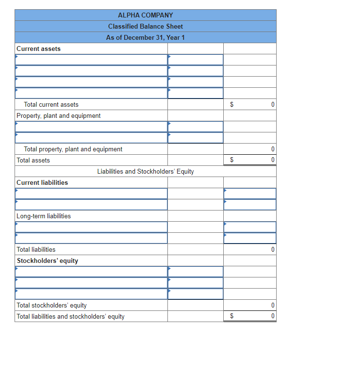 Solved Required Use the following information to prepare a | Chegg.com