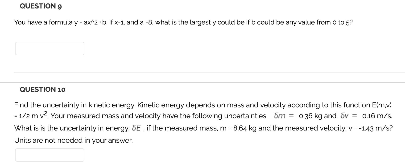 Solved QUESTION 1 What is the standard error on the sample | Chegg.com