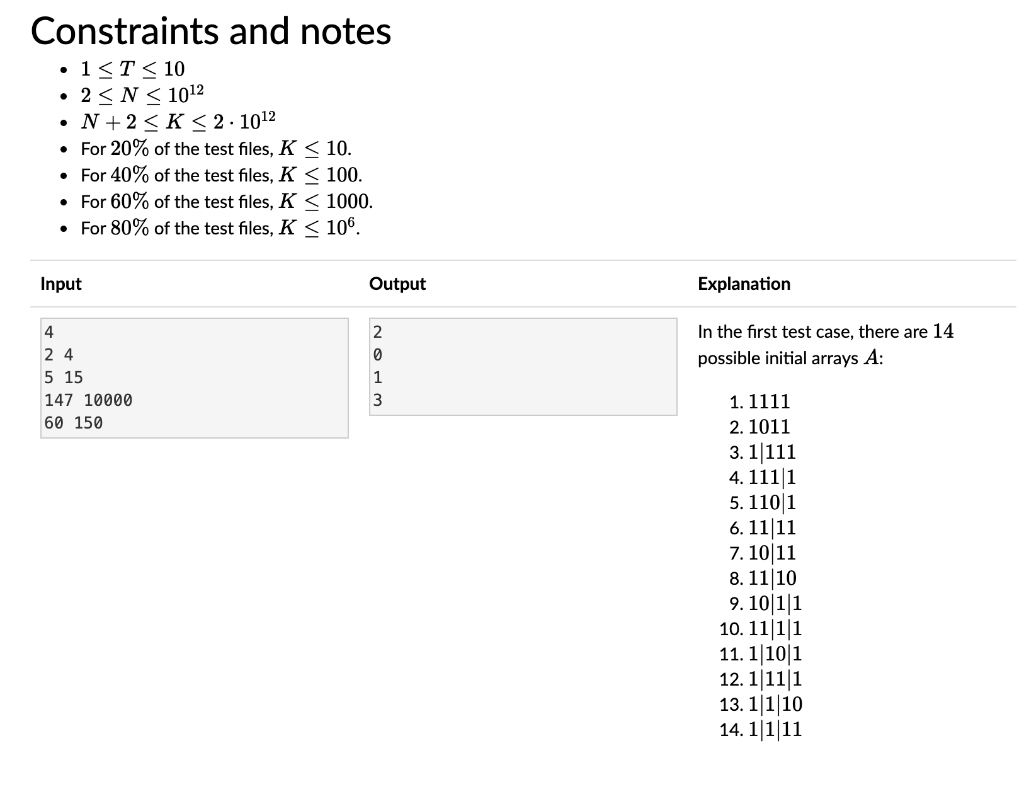 Solved Arrays Count Time limit: 2480 ms Memory limit: 264 MB | Chegg.com