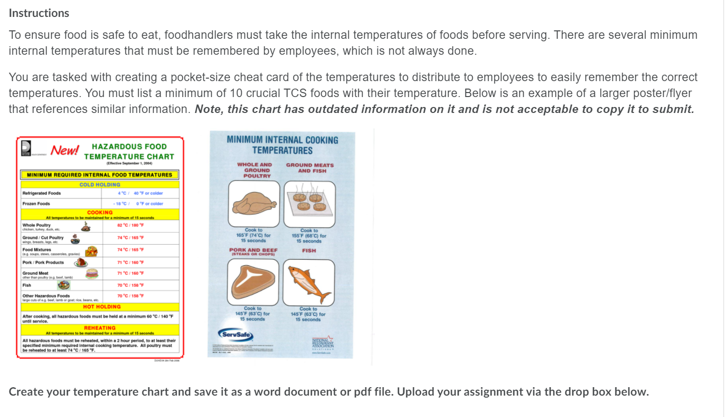 Practice #SafetyFirst When checking food temperatures: - Insert a