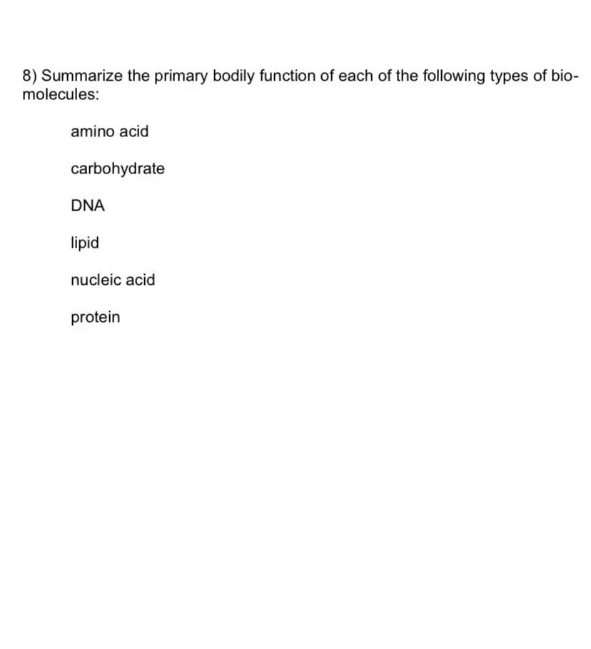 Which Bodily Function Is Not Associated with Protein-Biology Basics