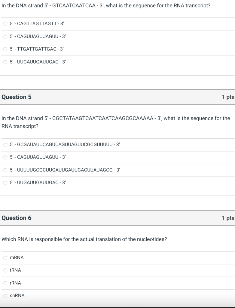 Solved In The Dna Strand 5' - Gtcaatcaatcaa - 3', What Is 