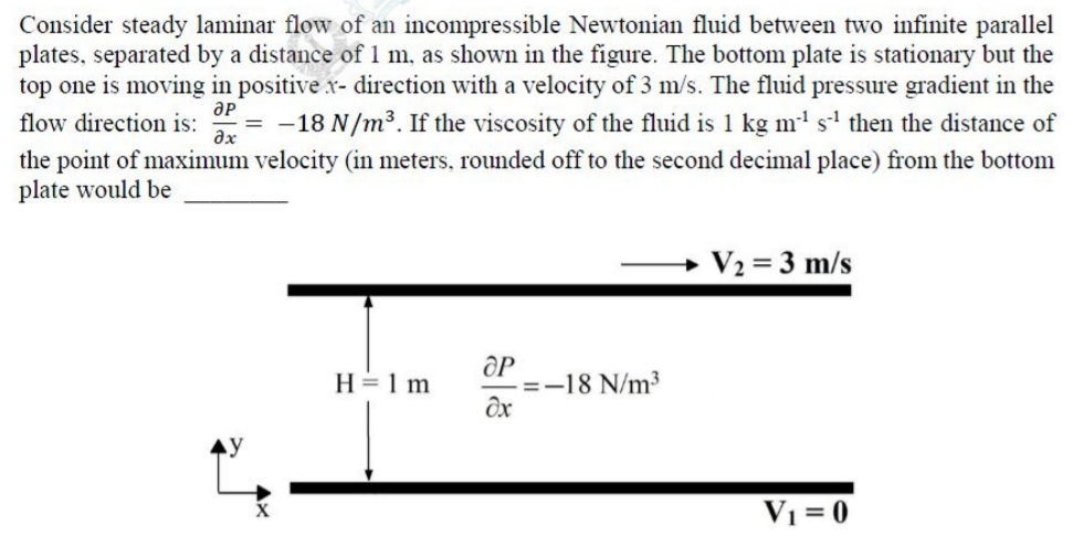 Solved Consider steady laminar flow of an incompressible | Chegg.com