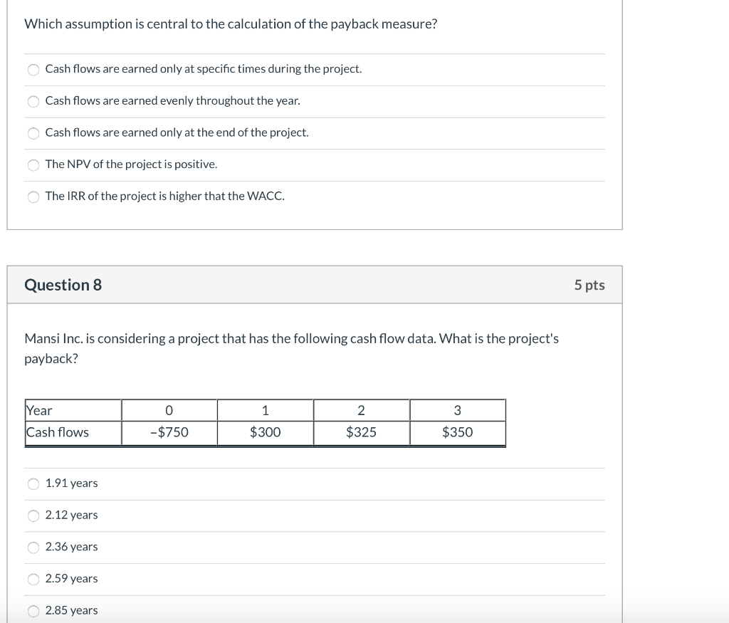 Solved Question 1 5 pts Which of the following is NOT a | Chegg.com