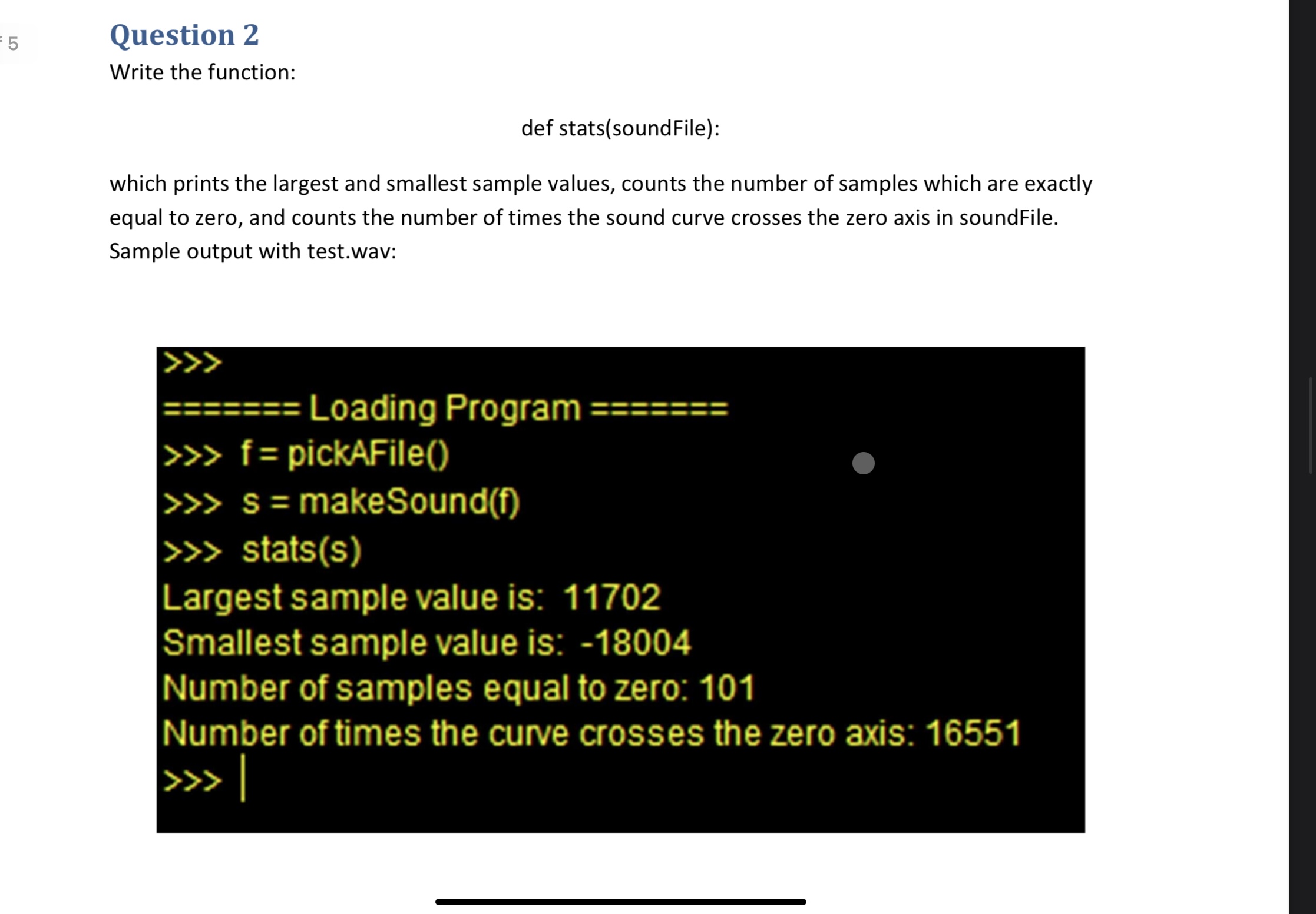 Solved Please make sure this code runs properly for the | Chegg.com