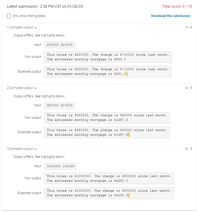 Solved Please I need help. I was able to build the code, but | Chegg.com